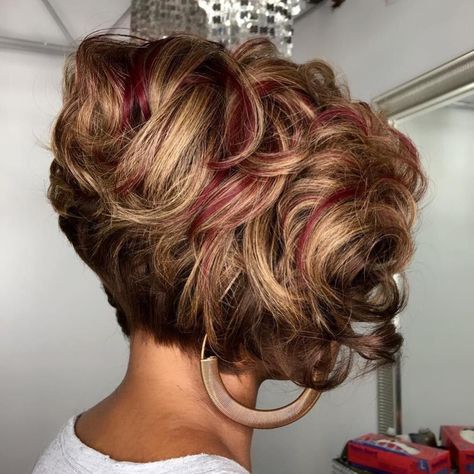 Short Curly Weave Bob Short Hair Styles, Curly Bob Hairstyles, Short Curly Weave, Curly Hair Styles, Bob Haircut Curly, Short Hair Cuts, Weave Hairstyles, Blonde Pixie, Natural Hair Styles