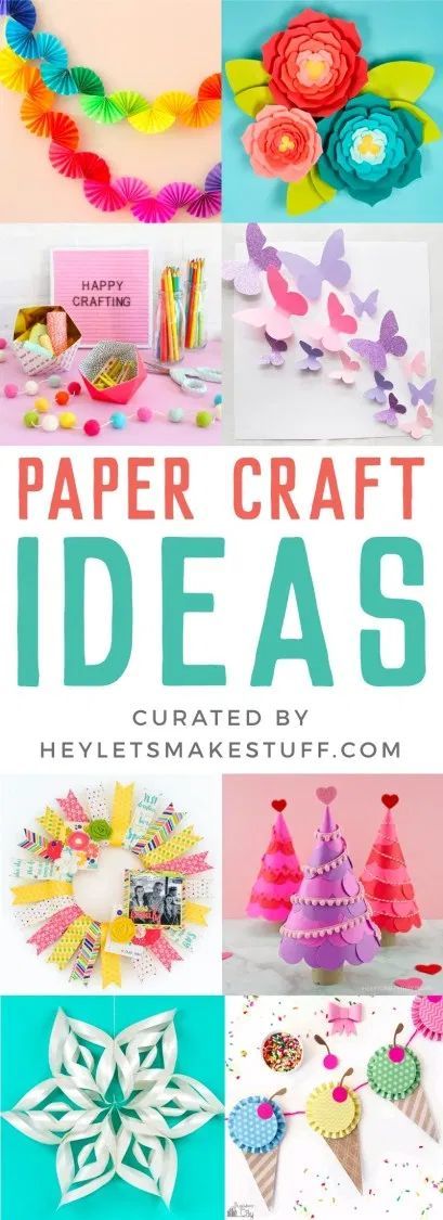 With a little paper and a pair of scissors you can make these beautiful DIY paper craft ideas! Get inspired as you see all the amazing things you can make with paper with these easy paper craft ideas! Craft Ideas, Paper Crafts, 3d, Paper Craft, Collage, Diy, Crafts, Ideas, Easy Paper Crafts