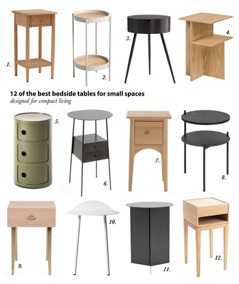 Diy, Inspiration, Vintage, Compact Bedside Tables, Mini Bedside Table, Tiny Bedside Table, Bedside Storage, Bedside Table Small Space, Bedside Table Ikea