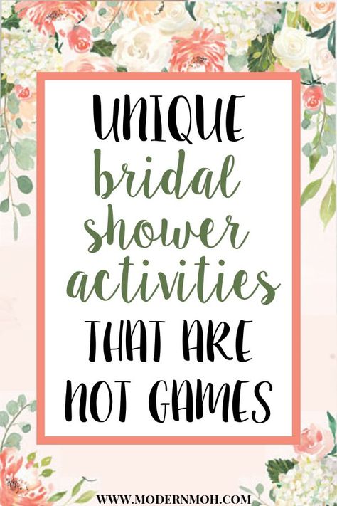 Wedding shower games