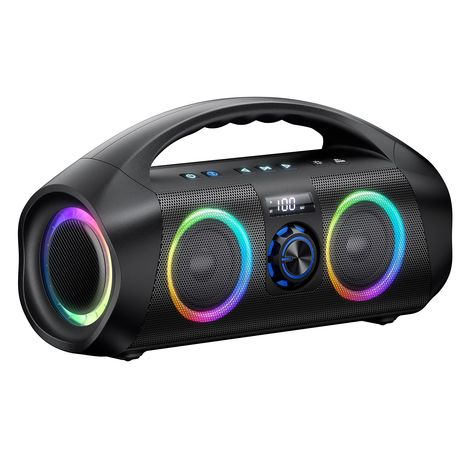 Bluetooth Speaker, 60W(80W Peak) Booming Bass with Subwoofer, IPX7 Waterproof, Beat-Driven Lights, Power Bank, Pair 100 Speakers, Dazzling Boom Wireless Portable Loud Speakers for Outdoor/Party/Beach Boombox, Sneakers Nike Jordan, Bluetooth, Wireless, Waterproof, Speaker, Subwoofer, Bose Soundlink Mini