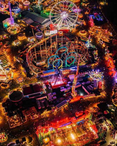 Trips, Photography, Drone Photography, Aerial Drone, City Photo, Parks, City, Park, Roller Coaster