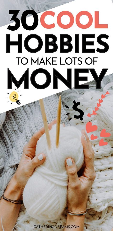 Can you really make money doing something you love? Yes, you can! Here’s a list of the top lucrative hobbies that make money! Inspiration, Crafts, Make Money From Home, Make Money From Pinterest, Make Money Online, Way To Make Money, Ways To Earn Money, Things To Sell, Make Money Blogging