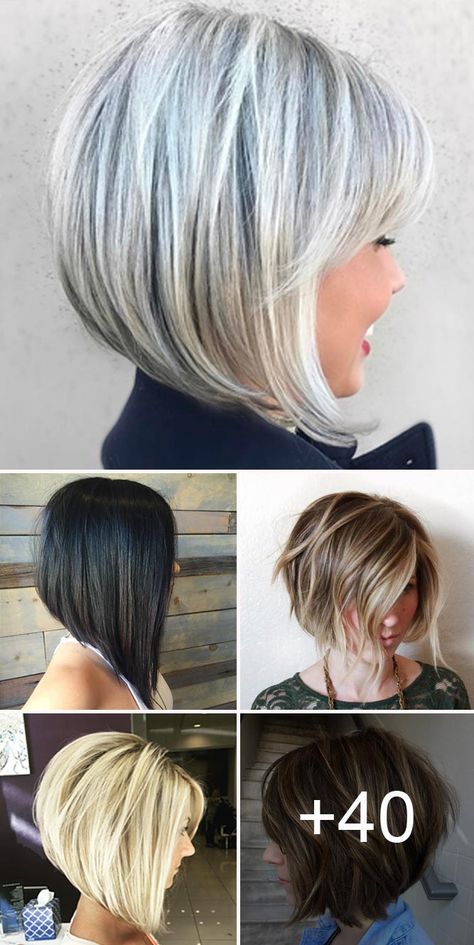 Stacked Bob Haircut Ideas To Try Right Now Medium Length Hair Styles, Long Bob, Bobs For Thin Hair, Medium Hair Styles, Long Bob Haircuts, Haircuts For Fine Hair, Best Bob Haircuts, Short Bob Haircuts, Haircuts With Bangs