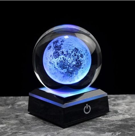 3D Crystal Moon Ball Glass, Sphere Snow Globe, Laser Engraved Solar System, Miniature Model Home Decor Features: -Perfect addition to your table, desk,living Room, or Studying Room. -A wonderful gift for all occasion. Specification: Size:app.18x19x4cm/7.09x7.48x1.57in Material: Crystal Size: 60/80mm Use: Decoration Crystal Ball, 3d Crystal, Sphere, Astronomy Gift, Led, Luminous, Glass Ball, Rocket Lamp, Globe