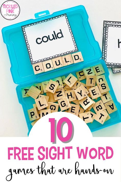 Daily 5, Pre K, Sight Words, Sight Word Games, English, Free Sight Word Games, Sight Word Fun, Sight Word Stations, Spelling Word Games For 1st Grade