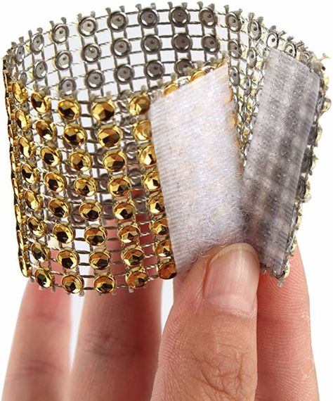 Amazon.com: Yuengs 100 PCS Napkin Rings Sparkly Adornment for Wedding/Shower/Party – Velcro Napkins wrap (Gold) : Home & Kitchen Diy Table Settings, Gold Napkin Rings, Napkin Rings Diy, Napkin Rings Wedding, Evil Eye Art, Baby Shower Baskets, Outdoor Party Decorations, 70th Birthday Parties, Napkin Folding