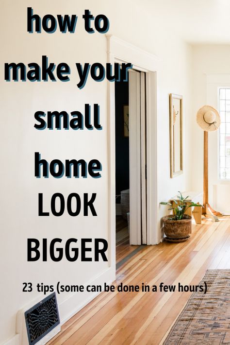 small homes, how to make small home big, small home look bigger, diy home tutorials Small Living Room Decor, Rooms Home Decor, Home Decor Tips, Home Decor Styles, Home Diy, Small Room Furniture, At Home, How To Decorate Living Room, Plants In Living Room