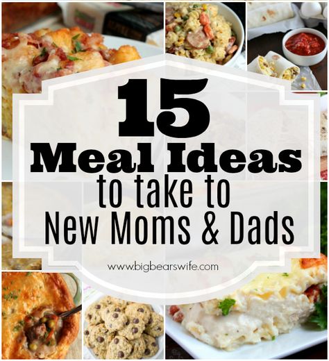 15 Meal Ideas to take to New Moms and Dads - Lots of great ideas for sharing with friends who could use a helping hand! Meal Planning, Meal Prep, Healthy Eating, Freezer Meals, Ideas, New Mom Meals, Family Meals, Make Ahead Meals, Meal Train