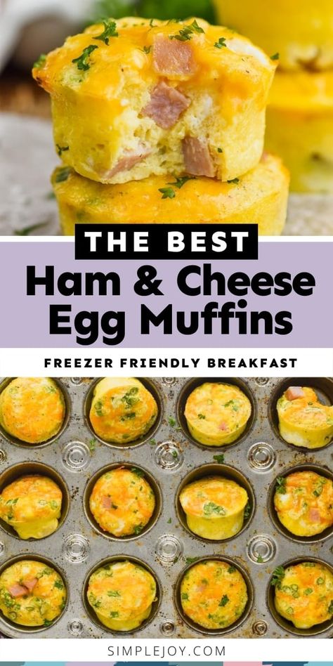 Freeze, Brunch, Muffin, Healthy Recipes, Cupcakes, Breakfast Egg Muffin Recipe, Egg Muffins Recipe, Breakfast Muffins, Egg Muffins