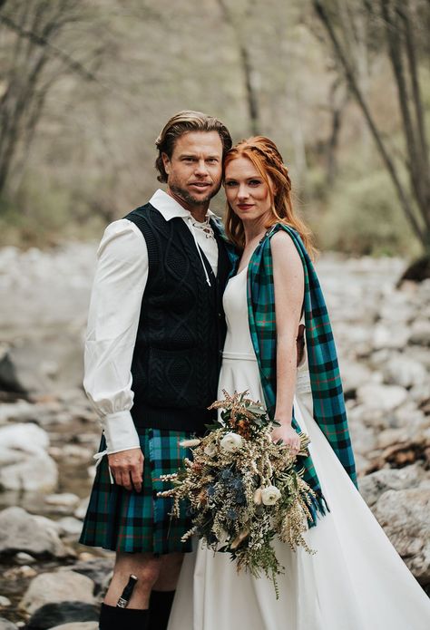 Wedding Dress, Scottish Wedding Dresses, Scottish Wedding Themes, Irish Wedding, Tartan Wedding, Scottish Wedding, Highland Wedding, Kilt Wedding, Wedding Styles