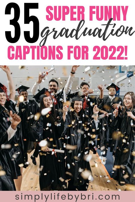 Definitely going to try out some of these funny graduation captions when I graduate this year! High School, Graduation Gifts, Graduation Funny, High School Graduation Gifts, High School Graduation, College Graduation Parties, High School Graduation Party, Graduation Party High, Graduation Party