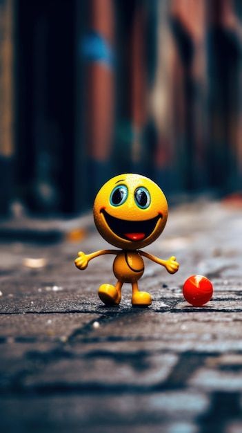 Yellow happy emoji character walking on ... | Premium Photo #Freepik #photo #emoji-set #smile #emoji #emoji-face Cristiano Ronaldo, Mickey Mouse, Happy Face Images, Emoji Photo, Happy Smile, Emoji Pictures, Happy Face Pictures, Emoji Images, Happy Faces