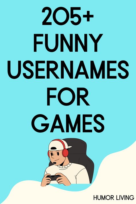 Funny usernames make gaming more fun. They can also be conversation starters. So, choose a hilarious one to make yourself and others laugh. Humour, Funny Gamer Names, Funny Usernames, Funny Games, Funny Names, Funny Instagram Usernames, Gamer Names, Hilarious, Name Games