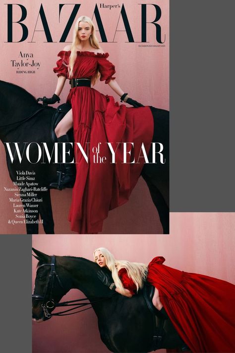 Anya Taylor-Joy Headlines Harper's Bazaar UK Women of the Year December 2022 by George Antoni Sienna Miller, Queen Elizabeth, Harper’s Bazaar, Queen Elizabeth Ii, The Hollywood Reporter, Harper, Lauren, Anya Taylor Joy, Taylor