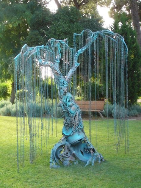 Arsenic in the shell — steampunktendencies: Metal Tree Metal Yard Art, Metal, Yard Art, Metal Art, Land Art, Metal Tree, Metal Garden Art, Metal Tree Wall Art, Tree Sculpture