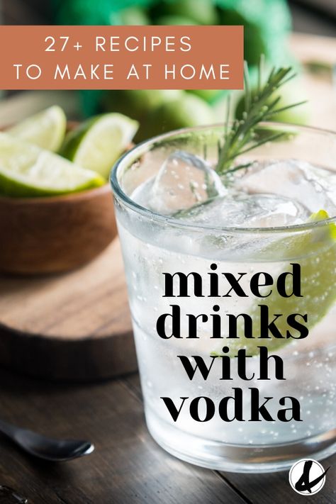 Vodka fan? Here's a list of over 27 recipes to make with vodka plus other ingredients you may already have at home. These refreshing drink ideas are easy to make and delicious to sip. With 2 ingredient favorites and punch recipes, this list will have you covered! #vodka #vodkacocktails #easycocktails #mixeddrinks #alcohol Ideas, Vodka, Punch, Alcohol, Fan, Easy Drink Recipes, Vodka Drinks Recipes Easy, Drinks Alcohol Recipes, Easy Alcoholic Drinks