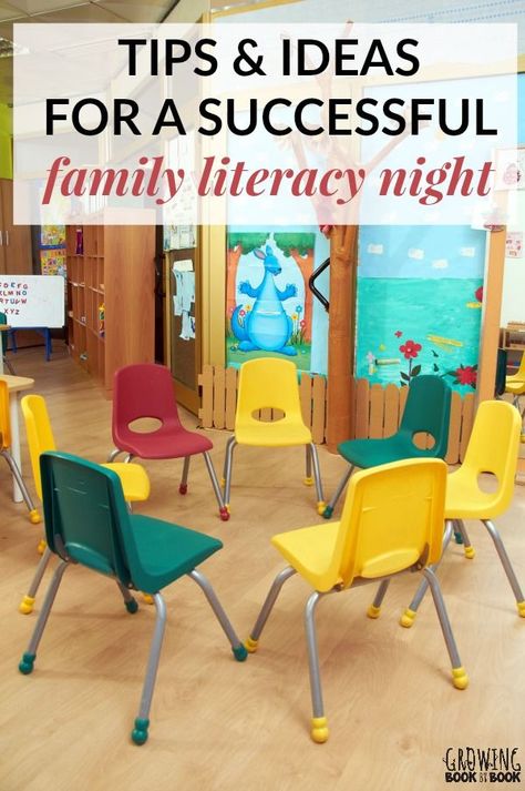 Tips and ideas for planning a successful literacy night for families that will be remembered. #literacynightideas #parentinvolvement #familyinvolvement via @growingbbb Family Literacy Night Activities, Family Literacy Night, Literacy Night Games, Literacy Night Themes, Literacy Night Activities, Literacy Night, Parent Night, Reading Night Activities, Curriculum Night