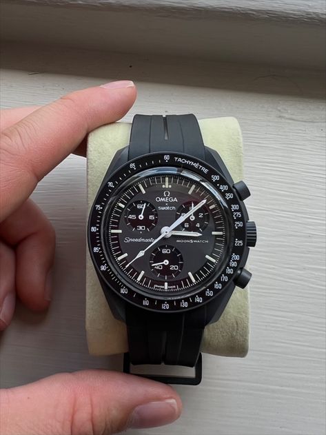 Transform your Omega X Swatch Moon Watch to look more sporty and modern without the standard bulky strap! Very easy to change! Link below if you are interested! Cheapest you will find on Pinterest/Amazon and eBay Men's Watches, Seiko Watches, Omega Watch, Rolex Watches, Omega Speedmaster Moonwatch, Watch Strap, Swatch Watch, Watch Collection, Watches For Men