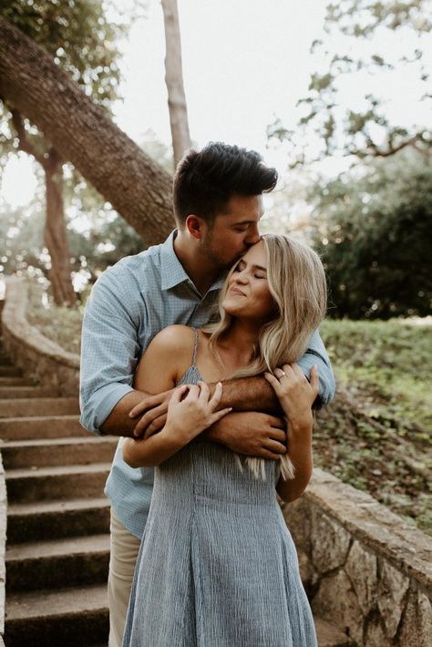 Bridesmaid Dinner Outfit, Piggyback Engagement Photos, Long Flowy Dress Engagement Pictures, Texas Couple Photoshoot, Engagement Photos Short Hair, Engagement Photoshoot Ideas Elegant, Engagement Photos Standing, Couple Photo Inspiration, Photos For Shy Couples