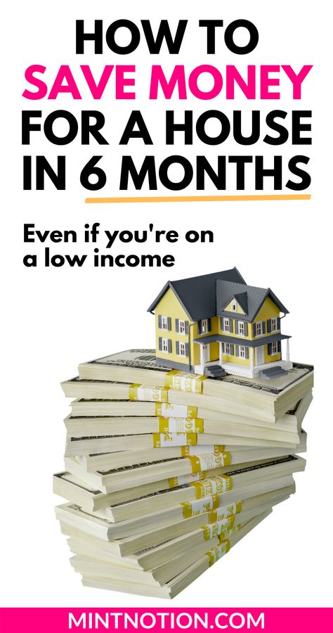 How to save money for a house down payment. Even if you're on a low income, it's possible to save money for a house. Use these tips to help you save money for a down payment in 6 months or in a year. You can use these tips to save money while renting. #fails, Motivation, Diy, Budgeting Money, Budget Saving, Budgeting, Home Buying Tips, Savings Plan, Monthly Savings Plan