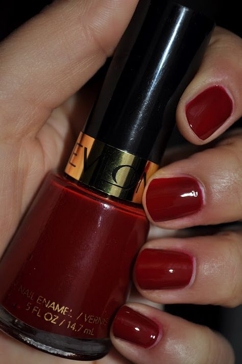 Revlons Valentine Nail Polish. I wear this every fall because it just reminds me of the holiday season! Pedicures, Revlon, Manicures, Revlon Nail Polish, Maybelline Nail Polish, Nail Polish Collection, Red Carpet Manicure, Holographic Nail Polish, Nail Polish Colors