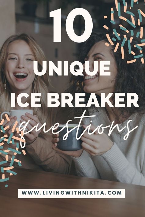 This blog post has 10 unique ice breaker questions that would be great for a highschool class. If you are a teacher and are trying to get to know your students better, these unique ice breaker questions for older teens or adults is a great way to accommplish that goal! Ideas, Ice Breaker Games, Fun Icebreakers, Adult Ice Breakers, Ice Breaker Games For Adults, Ice Breaker For Teens, Ice Breakers For Women, Funny Ice Breakers, Ice Breaker Questions