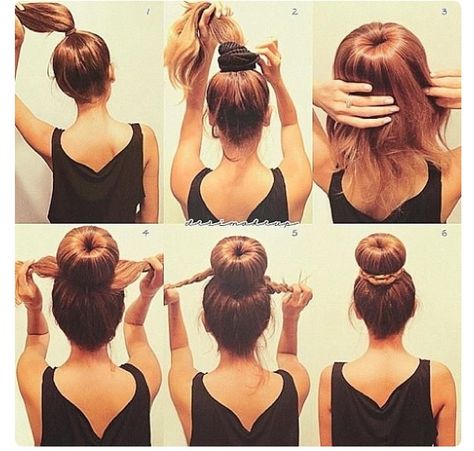 This is literally the best sock bun tutorial I have Ever done. The bun is tight and stays up all day. I spray mine with some hairspray so that it won't come undone. Hair Styles, Diy Hairstyles, Down Hairstyles, Hair Braid Bun Tutorial, Sock Bun Hairstyles, Braided Bun Hairstyles, Fast Hairstyles, Peinados Faciles, Hair Dos