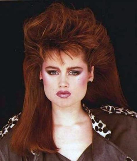 1980s: The Period of Women's Rock Hairstyles Boom ~ Vintage Everyday Vintage, Girl Hairstyles, 80s Hair Bands, 80's Womens Hairstyles, Rocker Hair, 80s Short Hair, 1980s Hair, 80s Hair, 80s