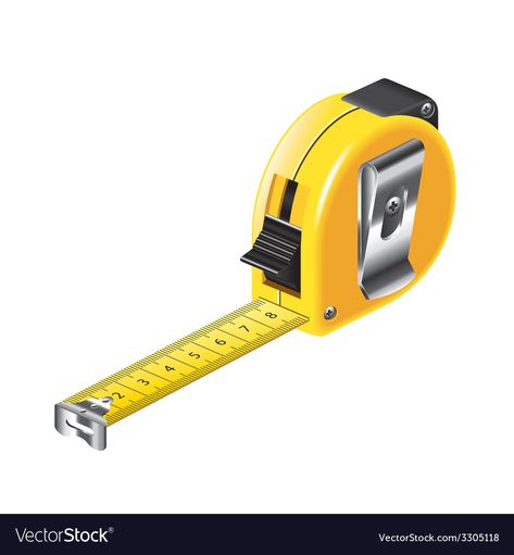 Tape measure isolated Royalty Free Vector Image Adobe Illustrator, Techno, Business Card Design, Tool Design, Tape Measure, Carpentry Tools, Free Preview, Clip Art, Tool Party