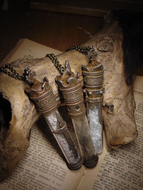 Propnomicon: Protective Vials Supernatural, Costumes, Call Of Cthulhu Rpg, Lycanthrope, Cthulhu Mythos, Call Of Cthulhu, Cthulhu, Artifacts, Steampunk Witch