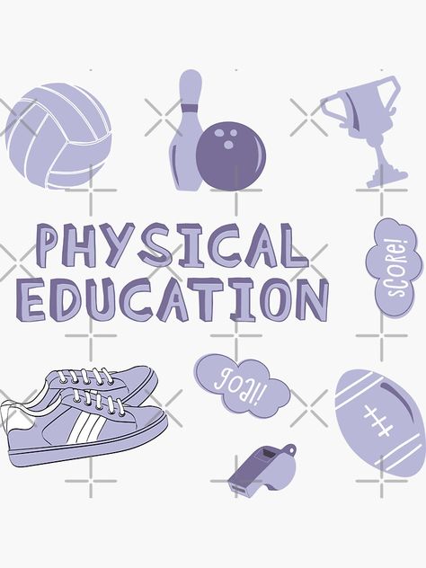 Education, Doodle, Physics, Physical Education, Physical Education Curriculum, Education Icon, Education Logo, Subject Labels, Physical Education Book