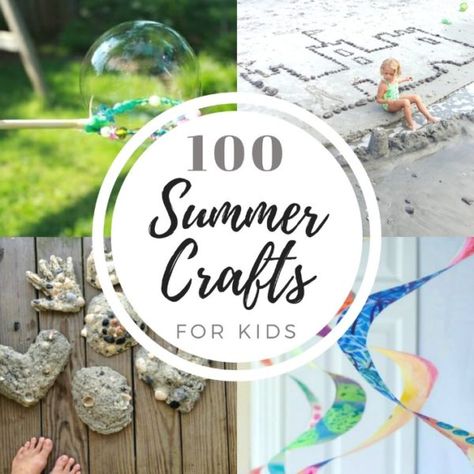 100 Summer Crafts & Activities for Kids (with Printable List) Ol, Craft Activities, Projects For Kids, Craft Activities For Kids, Diy Crafts For Kids, Crafts For Kids, Fun Diy Crafts, Diy Summer Crafts, Diy Crafts For Girls