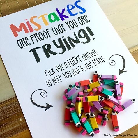This is one of my favorite FREE motivational quotes for testing! Use this FREE testing treat for students on testing day to keep students motivated! Just print out the free testing quote and provide students with a testing gift of a pencil or eraser! Teachers, Fourth Grade, Teacher Moments, Teacher Tools, Student Gifts, Teacher, Testing Treats For Students, Testing Quote, School Treats
