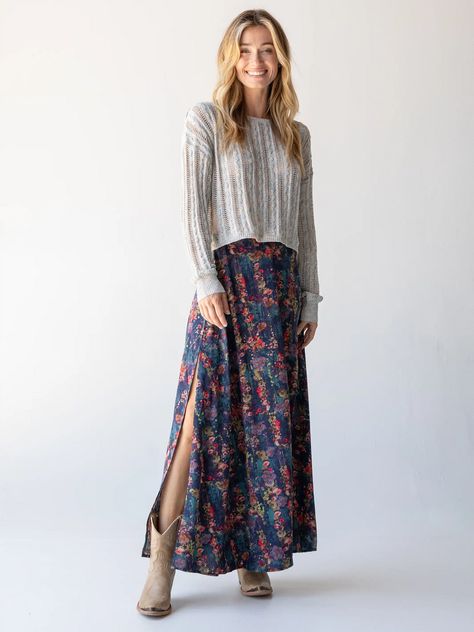 Skirt Outfits, Spring Outfits, Boho, Outfits, Casual, Wardrobes, Maxi Skirt Outfits, Summer, Flats