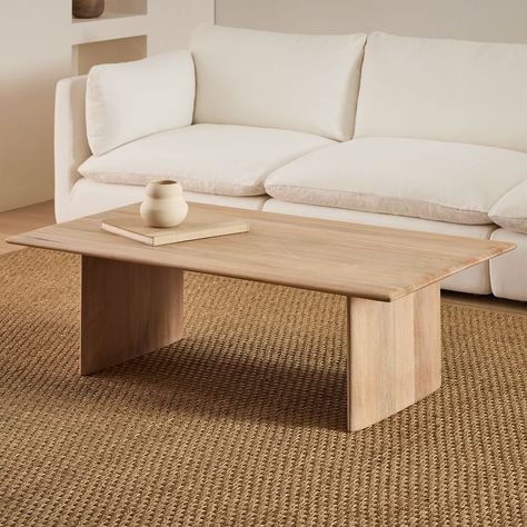 Home Décor, Sofas, West Elm, Solid Wood Coffee Table, Solid Wood Dining Table, Modern Wood Coffee Table, Wood Dining Table, Modern Coffee Tables, Coffee Table Wood