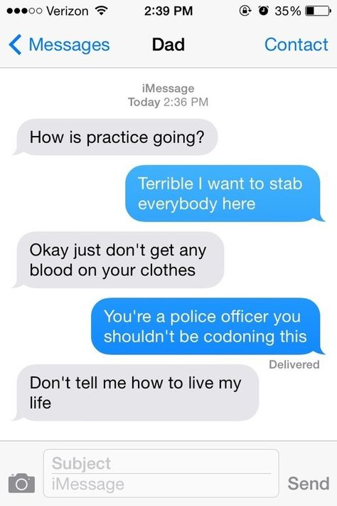 They’re so easy to annoy. | The 26 Best Parts About Being The Parent Of A Teenager Funny Texts, Humour, Funny Jokes, Funny Text Messages, Parents, Funny Text Conversations, Funny Text Fails, Funny Texts Jokes, Funny Texts From Parents