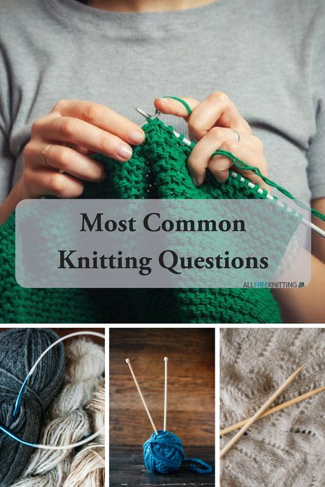 You've got questions and we've got answers. Check out the answers to some of the most common knitting questions in one convenient place. Crochet, Knitting Help, Circular Knitting Needles, Machine Knitting, Knitting Hacks, Beginner Knitting Patterns, Knitting For Beginners, Knitting Needles, Knitting Instructions