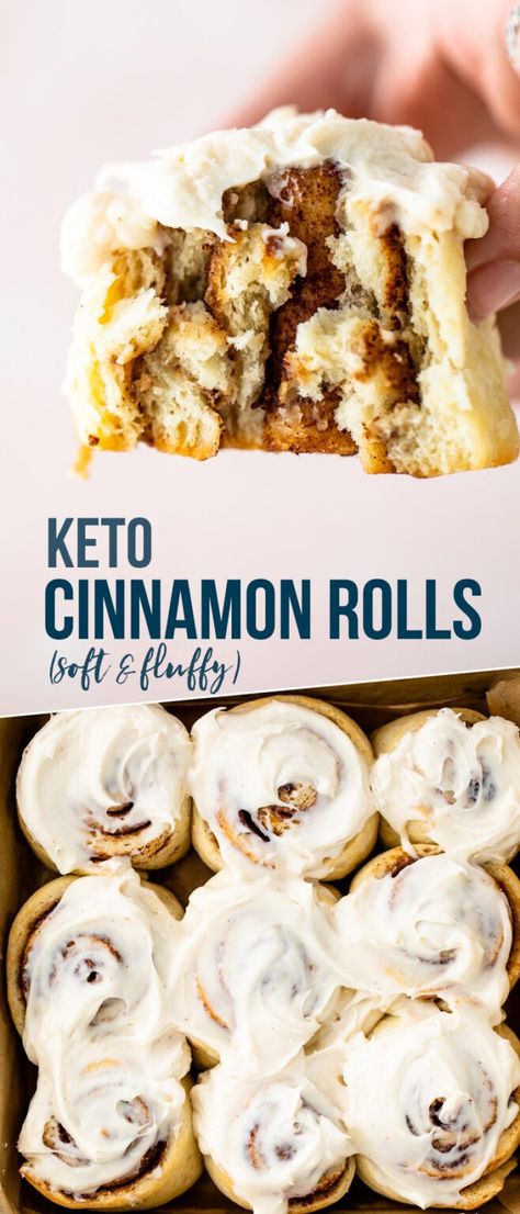 Keto Cinnamon Rolls {Soft & Fluffy!} | Gimme Delicious Dessert, Snacks, Desserts, Low Carb Recipes, Paleo, Keto Cinnamon Rolls, Keto Brownies, Keto Recipes Easy, Low Carb Sweets