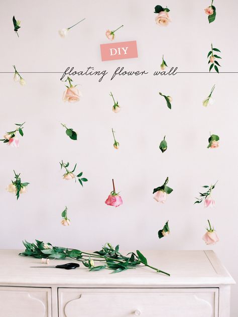 DIY: How to make a floating flower wall // Lark & Linen Diy, Design, Decoration, Craft Wedding, Flower Backdrop Diy, Floral Backdrop, Diy Backdrop, Diy Wedding Flowers, Flower Backdrop
