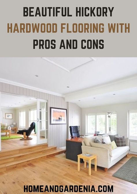 BEAUTIFUL HICKORY HARDWOOD FLOORING WITH PROS AND CONS Parents, Log Homes, Home, Home Décor, Homes, Home Buying, Home Free, New Homes, House