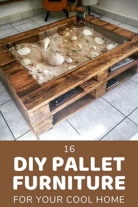 16 DIY Pallet Furniture For Your Cool Home Diy Pallet Furniture Outdoor, Diy Pallet Furniture, Diy Pallet Yard Furniture, Diy Pallet Sofa, Pallet Furniture Outdoor, Outdoor Pallet Projects, Diy Patio Furniture, Diy Furniture Projects, Diy Wood Pallet Projects