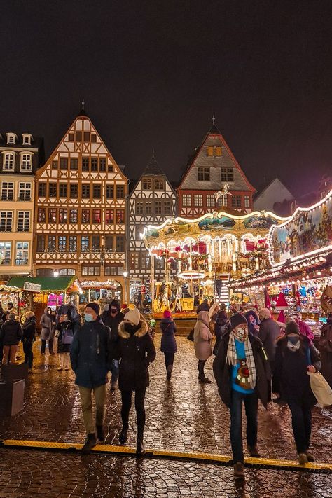 The Frankfurter Weihnachtsmarkt is one of the best Christmas Markets in Europe. In our latest blog post, we're sharing everything you need to know about visiting the Christmas Market in Frankfurt am Main, Germany. Germany Travel, Trips, Christmas Markets Europe, Berlin Christmas Market, Berlin Christmas, Christmas Markets Germany, Christmas In Europe, Best Christmas Markets, German Christmas Markets