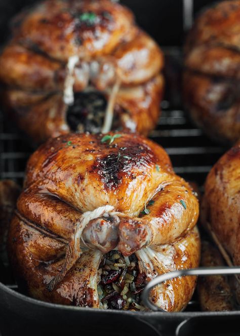 Chicken Recipes, Foodies, Thanksgiving Recipes, Cornish Hens, Cornish Hen Recipe, Poultry Recipes, Cranberry Rice, Fall Recipes, Apple Stuffing