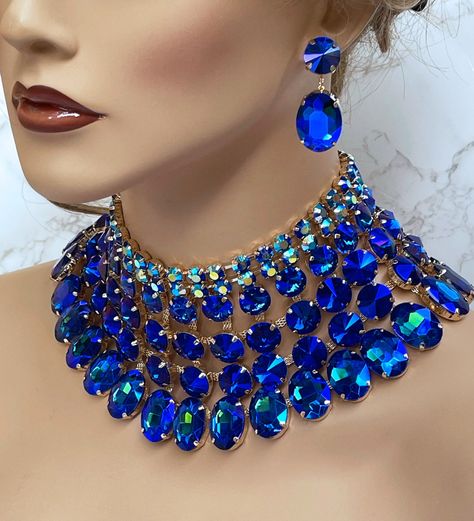 Beaded statement necklace