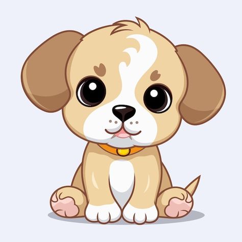Puppy Clipart, Dog Clip Art, Puppy Cartoon, Cute Dog Cartoon, Dog Icon, Puppy Art, Cartoon Dog, Cute Animals, Puppy Prints