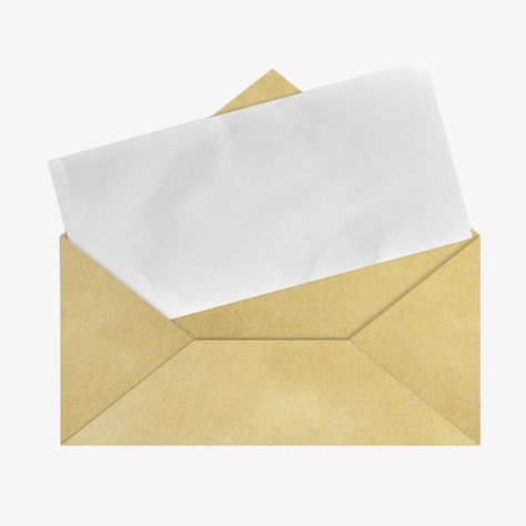 Digital Scrapbooking, Vintage, Origami, Yellow Envelopes, Envelopes, Vintage Yellow, Digital Sticker, Envelope, Scrapbook