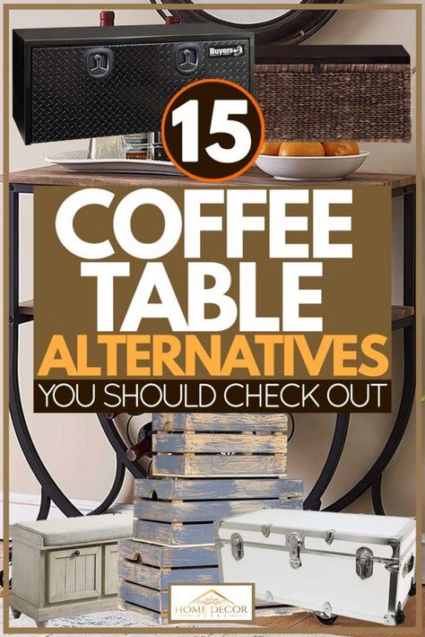 15 Coffee Table Alternatives You Should Check Out. Article by HomeDecorBliss.com #HomeDecorBliss #HDB #home #decor Inspiration, Decoration, Home Décor, Interior, Ideas, Design, Diy, Coffee Table For Small Living Room, Small Coffee Table