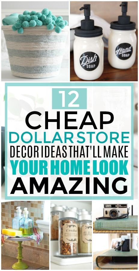 These Dollar Store Decor Hacks are THE BEST! I'm so glad I found these GREAT home decor ideas and tips! Now I have great ways to decorate my home a a budget and decorate on a dime! Definitely pinning!#homedecorideas #homedecorideasforcheap Diy Home Décor, Home Décor, Home, Diy, Diy Home Decor On A Budget, Dollar Store Hacks, Cheap Diy Home Decor, Dollar Store Diy, Dollar Store Decor