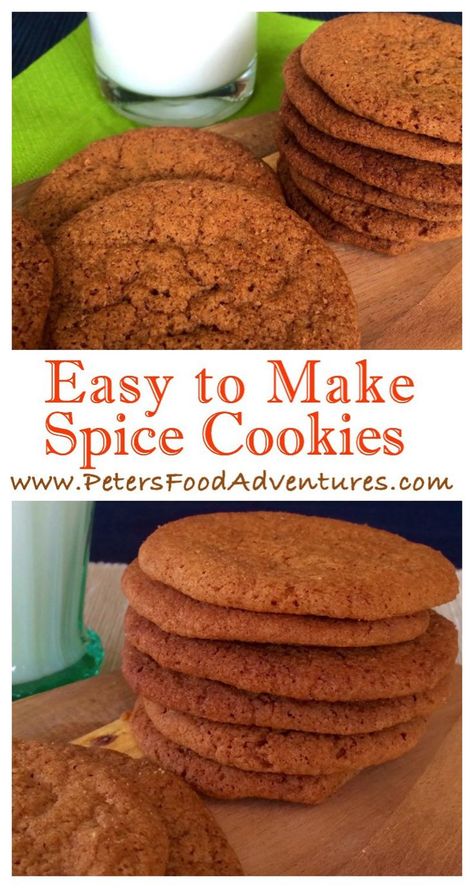 Easy to make and bursting with flavour. Spice Cookies with cinnamon, nutmeg and ginger. Perfect holiday treat! Easy Spice Cookies Recipe